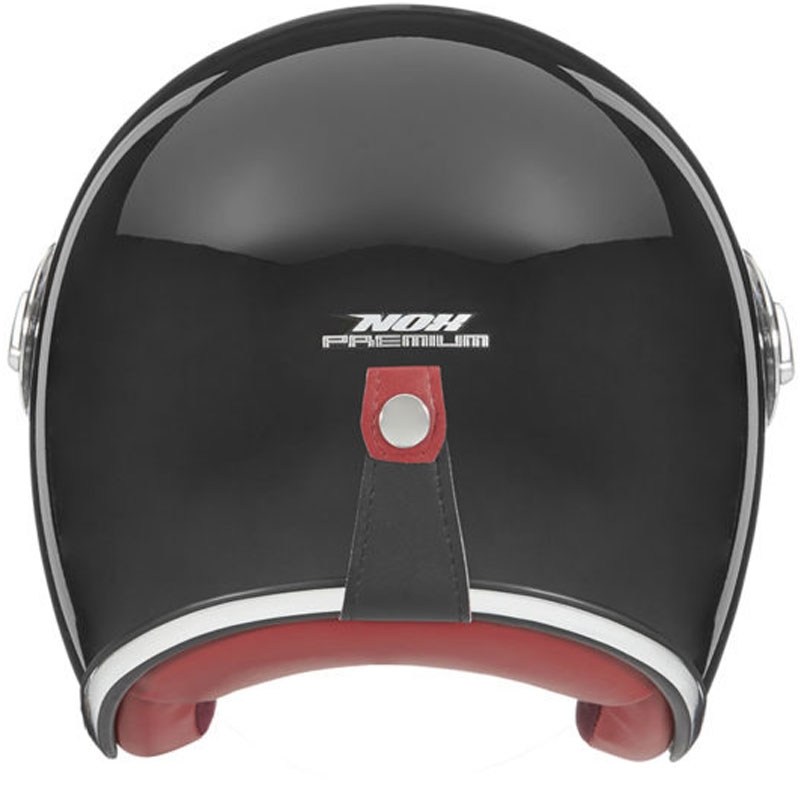 NOX PREMIUM Heritage otvorena motociklistička kaciga crne boje