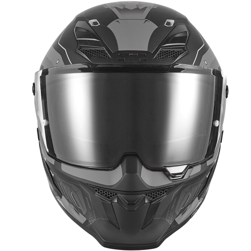 NOX Ekskluzivna motociklistička kaciga Goliath Berserk za cijelo lice, mat crno-titanska
