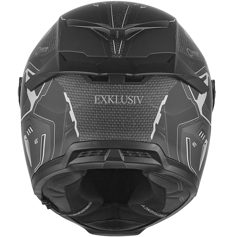 NOX Ekskluzivna motociklistička kaciga Goliath Berserk za cijelo lice, mat crno-titanska