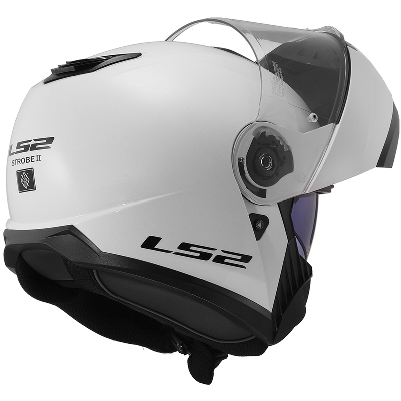 Preklopna kaciga LS2 FF908 Strobe II bijela sjajna