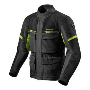 Motociklistička jakna Revit Outback 3 Black-Fluo Yellow rasprodaja