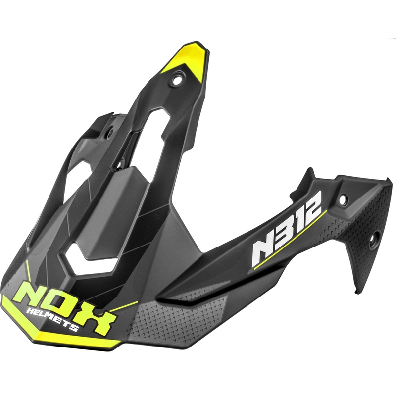 Vizir za motociklističke kacige NOX N312 Vapor mat crno-žuti