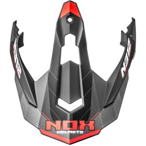 Vizir za motociklističke kacige NOX N312 Vapor mat crno-crveni