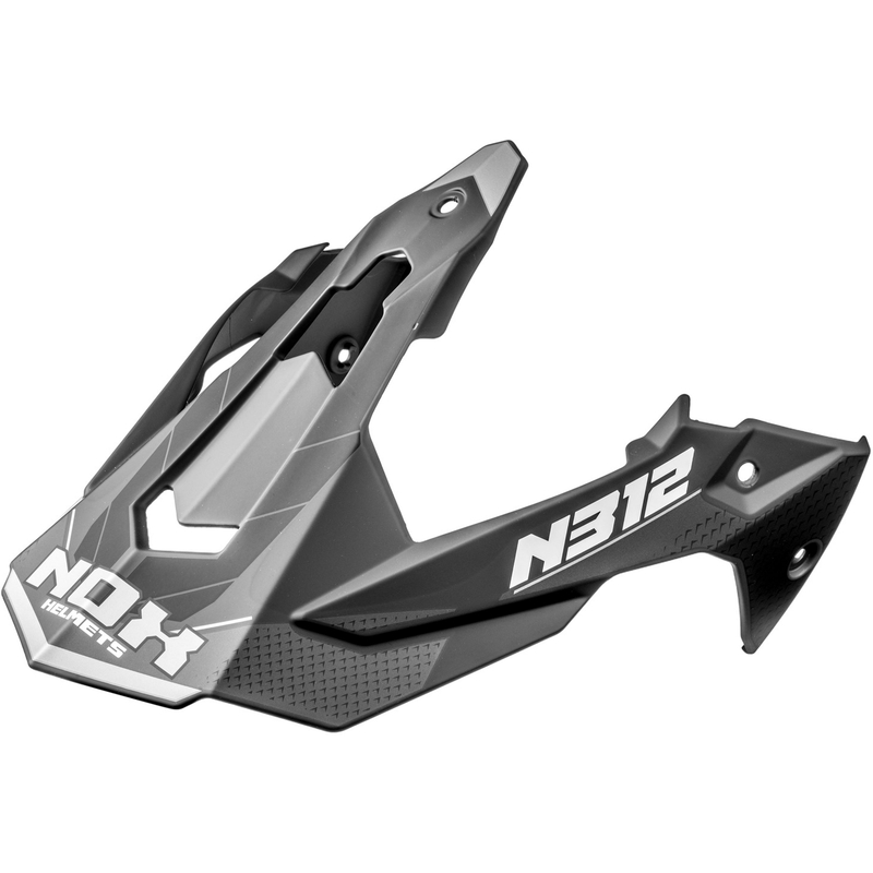 Vizir za motociklističke kacige NOX N312 Vapor mat crno-siva