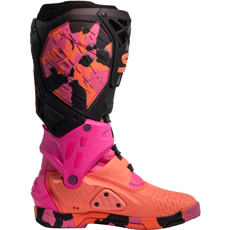 SiDi Crossair X Messy motociklističke čizme koraljne boje