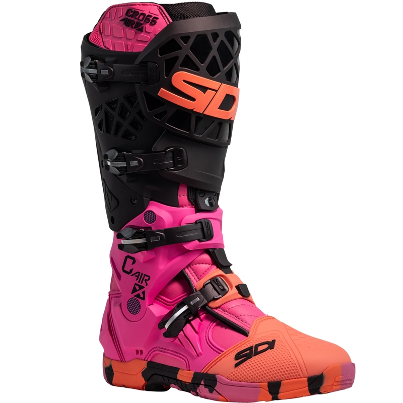 SiDi Crossair X Messy motociklističke čizme koraljne boje