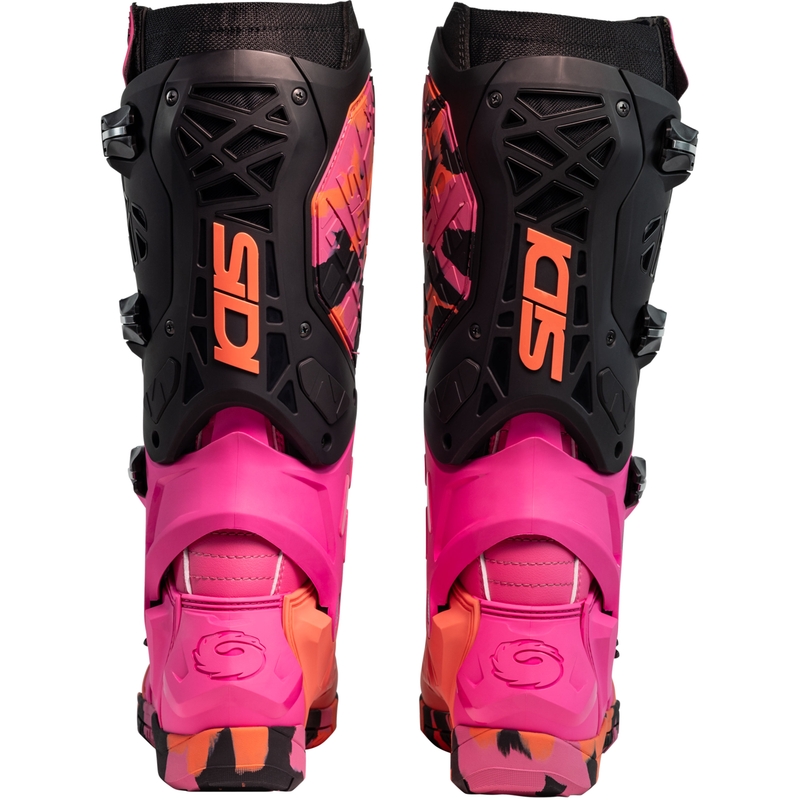 SiDi Crossair X Messy motociklističke čizme koraljne boje