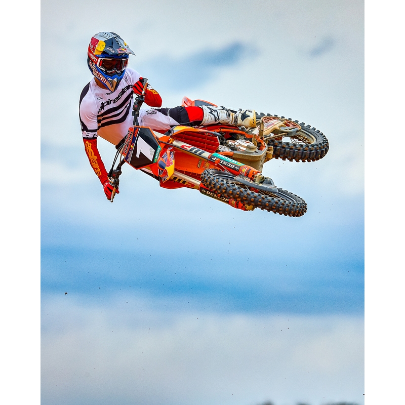 Alpinestars Techstar motocross dres ograničenog izdanja, tamnocrno-bijelo-fluo crveno-narančasta
