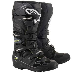 Alpinestars Tech 7 Enduro Drystar motociklističke čizme crno-sive-fluo žute
