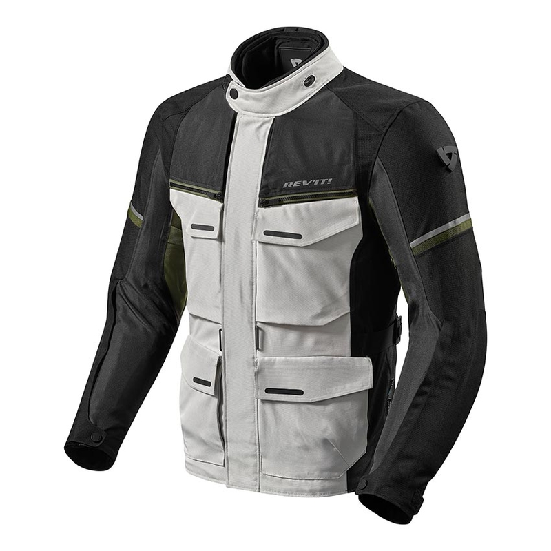Revit Outback 3 srebrno-zelene motociklističke jakne rasprodaja