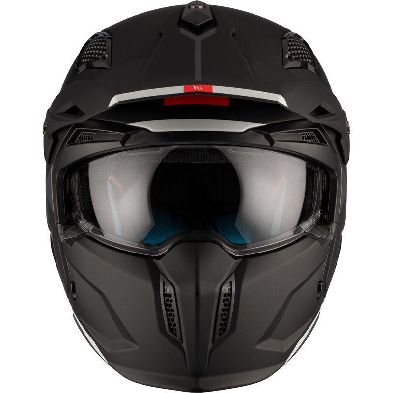 Otvorena kaciga s maskom MT Streetfighter SV S Solid A1 crna mat