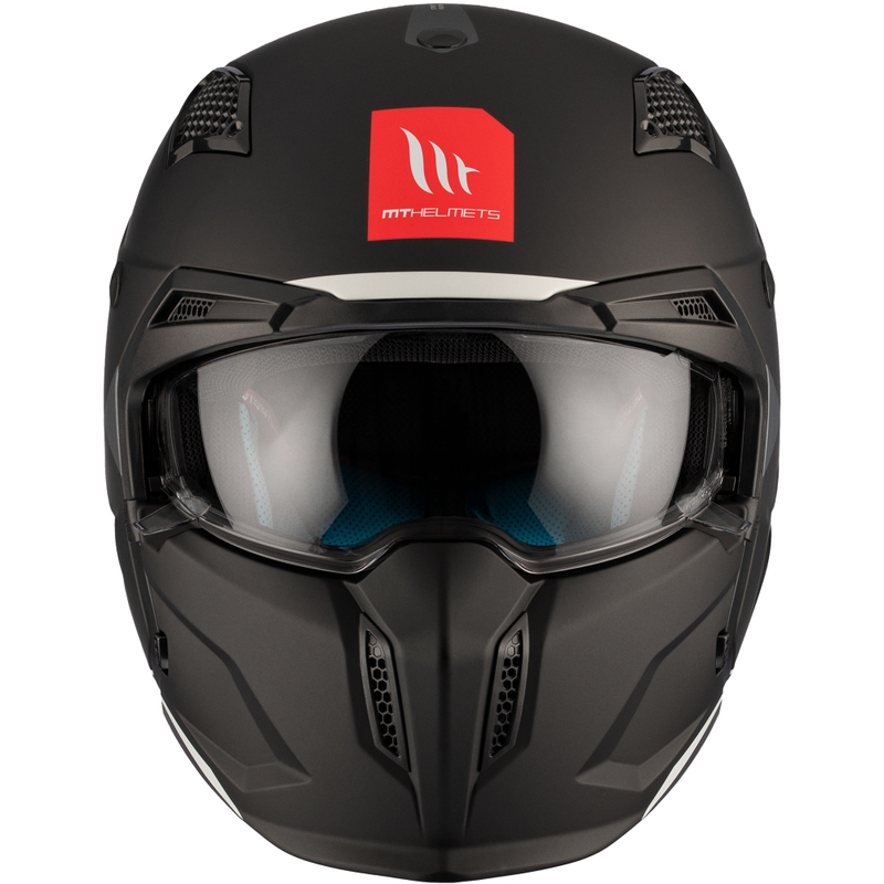 Otvorena kaciga s maskom MT Streetfighter SV S Solid A1 crna mat