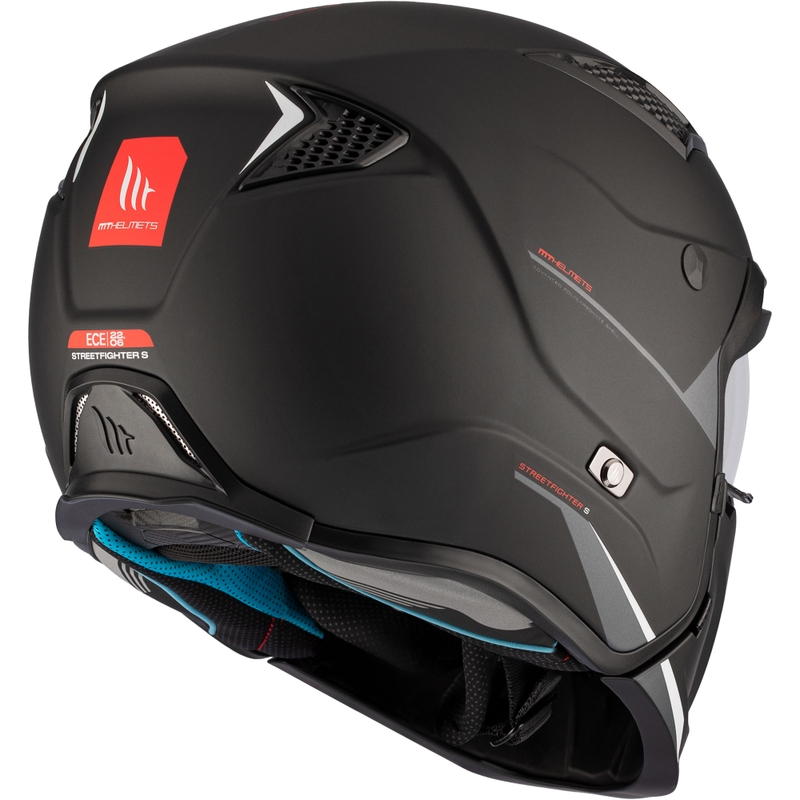 Otvorena kaciga s maskom MT Streetfighter SV S Solid A1 crna mat