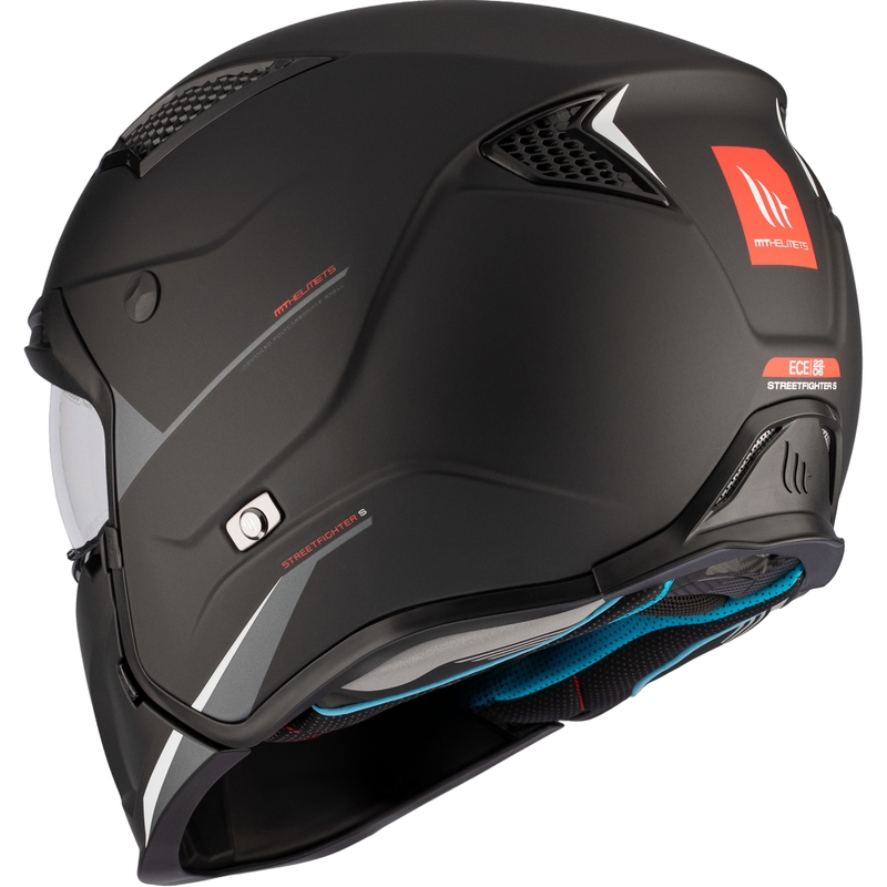 Otvorena kaciga s maskom MT Streetfighter SV S Solid A1 crna mat