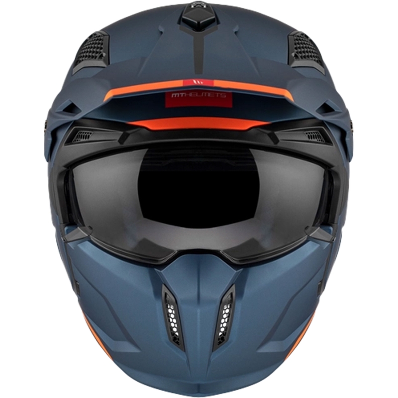 Otvorena kaciga s maskom MT Streetfighter SV S Solid A7 mat plava