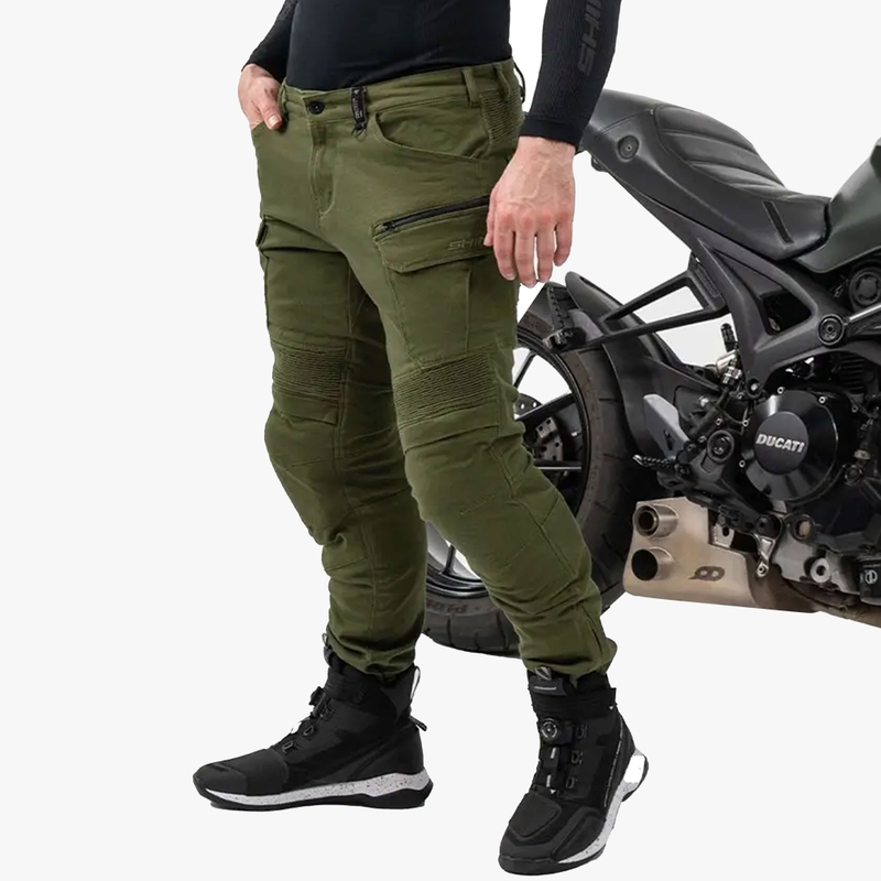 Shima Giro 3.0 motociklističke hlače kaki boje
