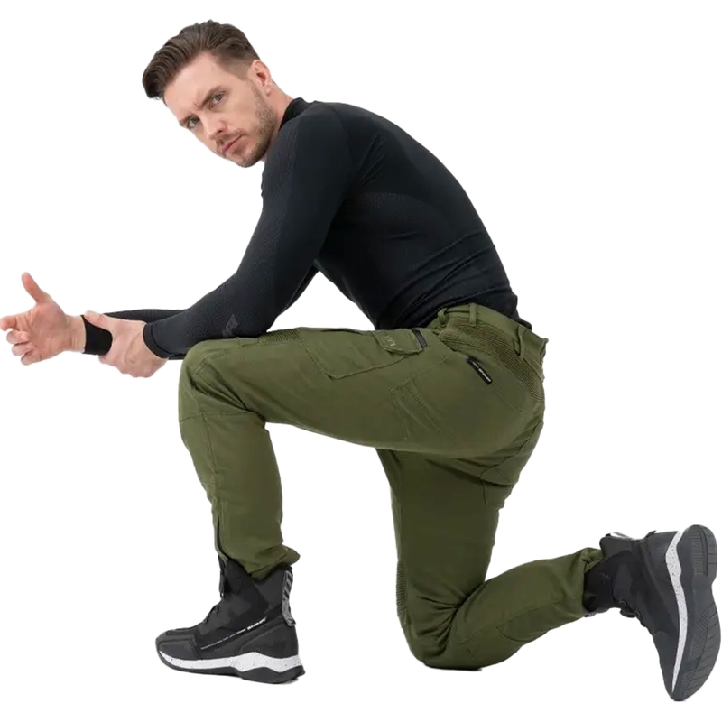 Shima Giro 3.0 motociklističke hlače kaki boje