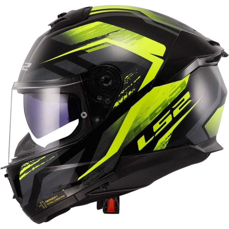 Integralna motociklistička kaciga LS2 FF808 Stream II Fury crno-fluo žuta