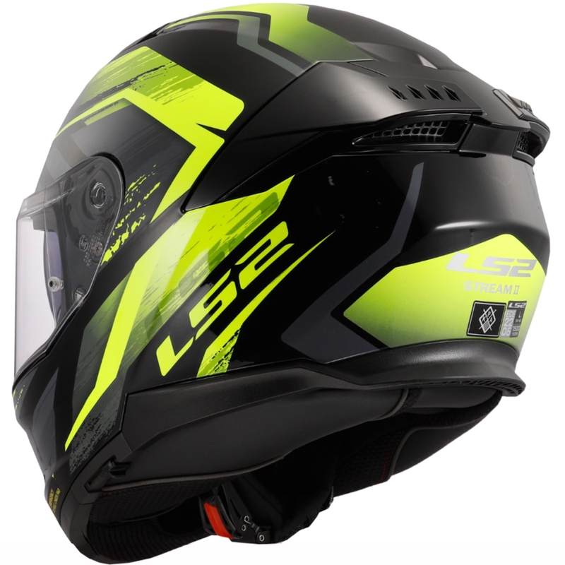 Integralna motociklistička kaciga LS2 FF808 Stream II Fury crno-fluo žuta
