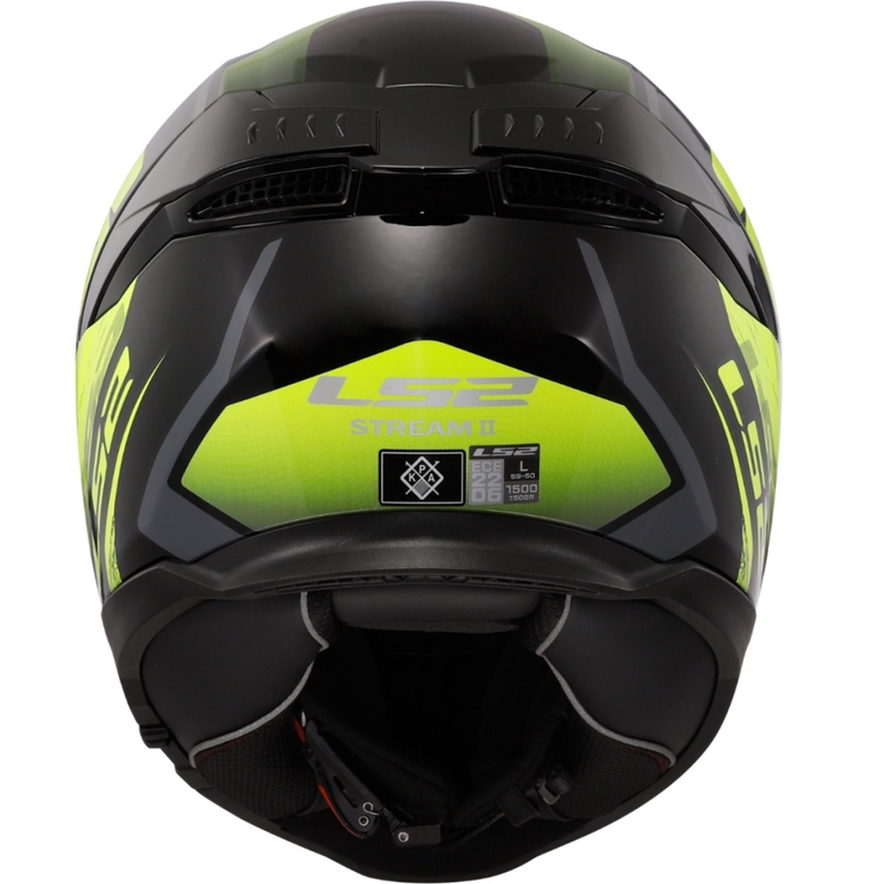 Integralna motociklistička kaciga LS2 FF808 Stream II Fury crno-fluo žuta