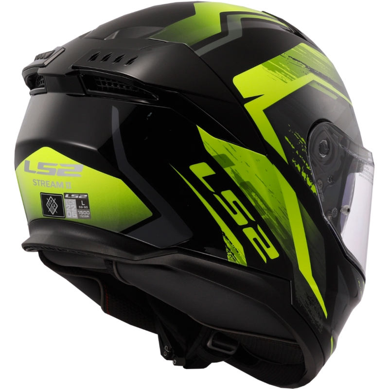 Integralna motociklistička kaciga LS2 FF808 Stream II Fury crno-fluo žuta