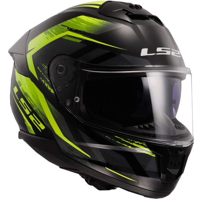 Integralna motociklistička kaciga LS2 FF808 Stream II Fury crno-fluo žuta