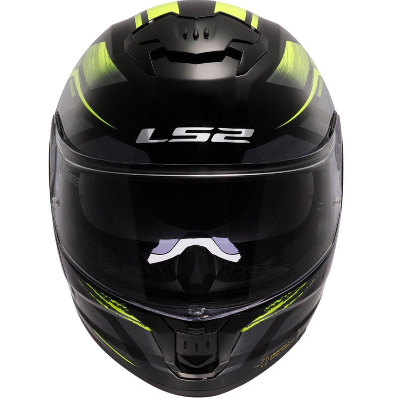 Integralna motociklistička kaciga LS2 FF808 Stream II Fury crno-fluo žuta