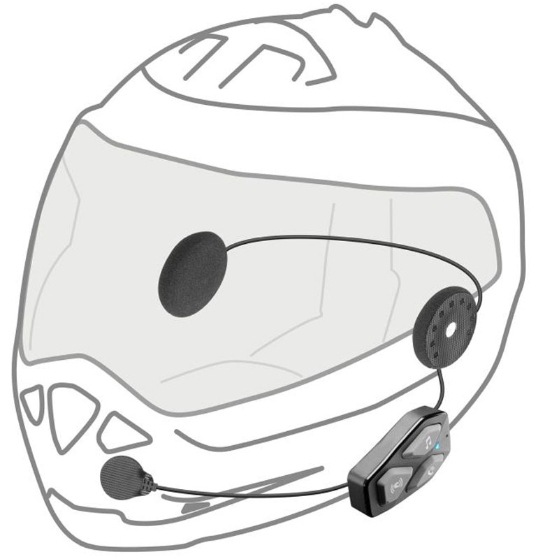 Bluetooth slušalice za zatvorene i otvorene kacige Interphone U-COM3 s HD zvučnicima