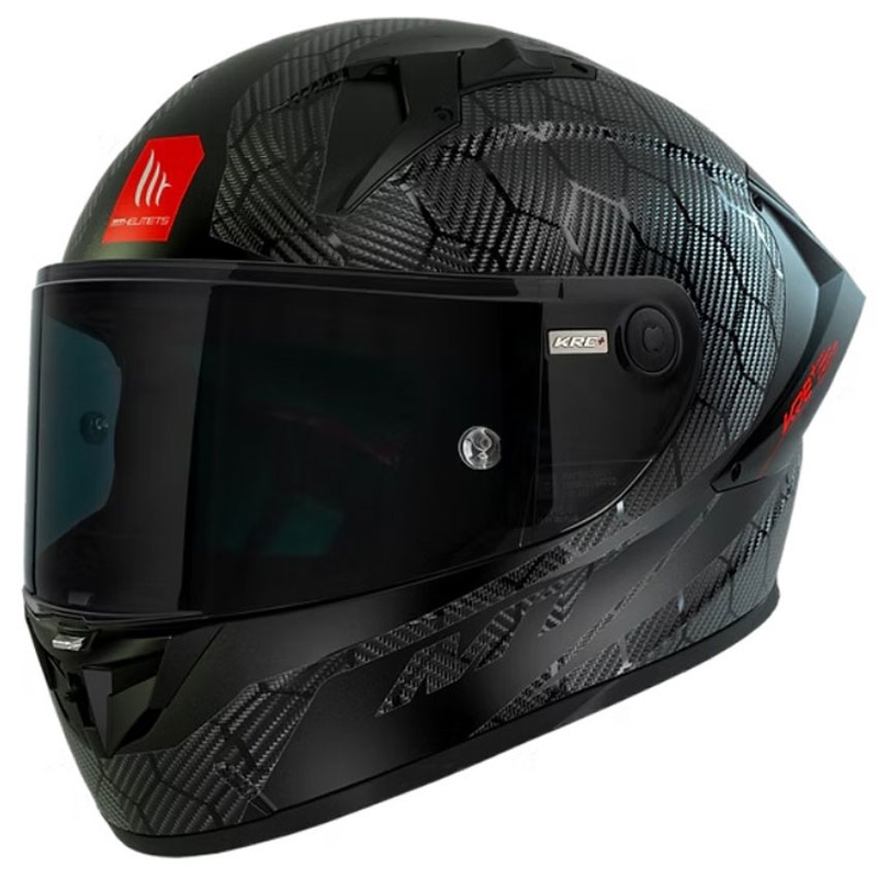 Integralna motociklistička kaciga MT KRE+ Carbon Solid A11 sjajno crna
