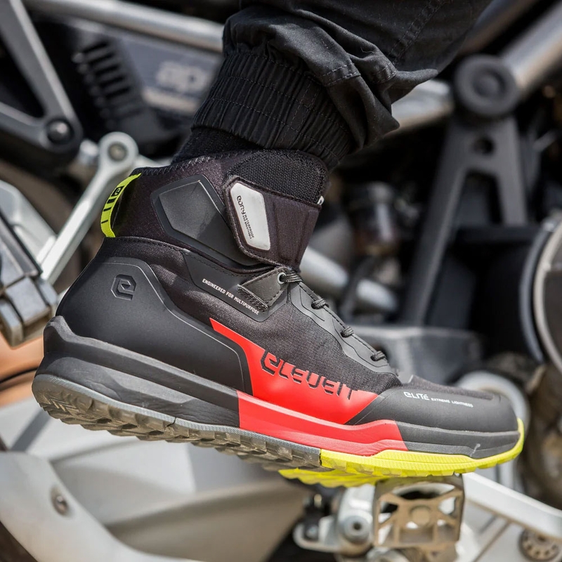 Eleveit STRATOS E-Dry motociklističke čizme crno-crvene