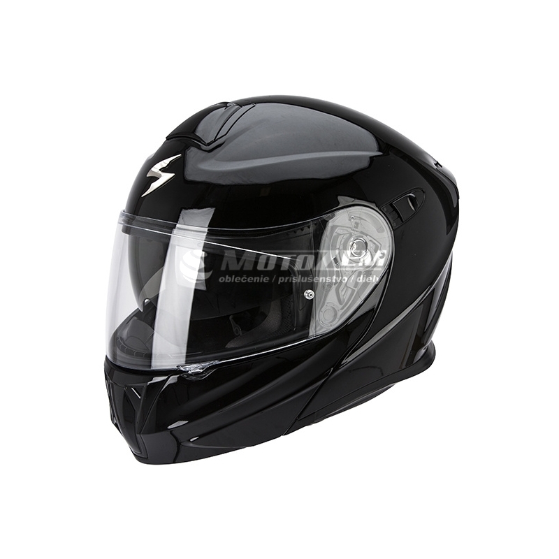 Preklopna motociklistička kaciga Scorpion EXO-920 crna sjajna - II. kvaliteta