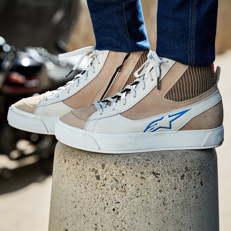 Alpinestars Stella Stated Podium Ženske motociklističke čizme Bijelo-svijetlo sive