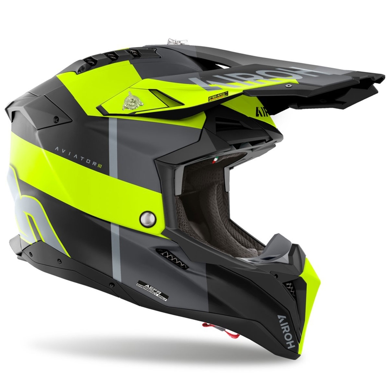 Airoh Aviator 3 Monarch motocross kaciga mat žuta