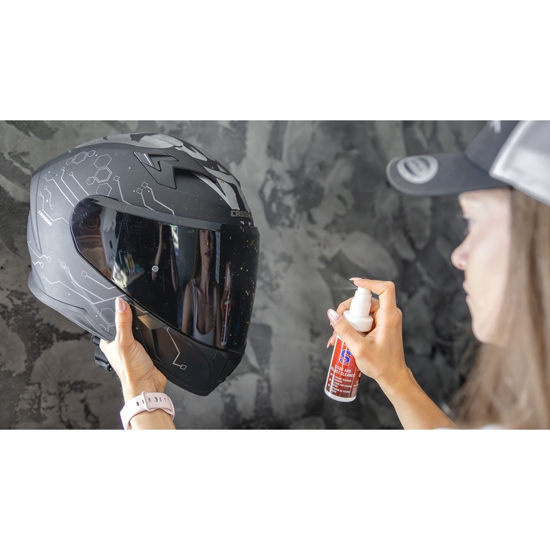 Čistač vizira i kacige S100 s krpom od mikrovlakana - Visor &amp; Helmet Cleaner 100 ml