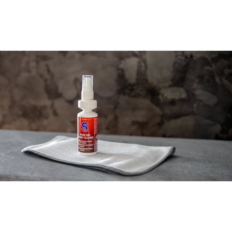 Čistač vizira i kacige S100 s krpom od mikrovlakana - Visor &amp; Helmet Cleaner 100 ml