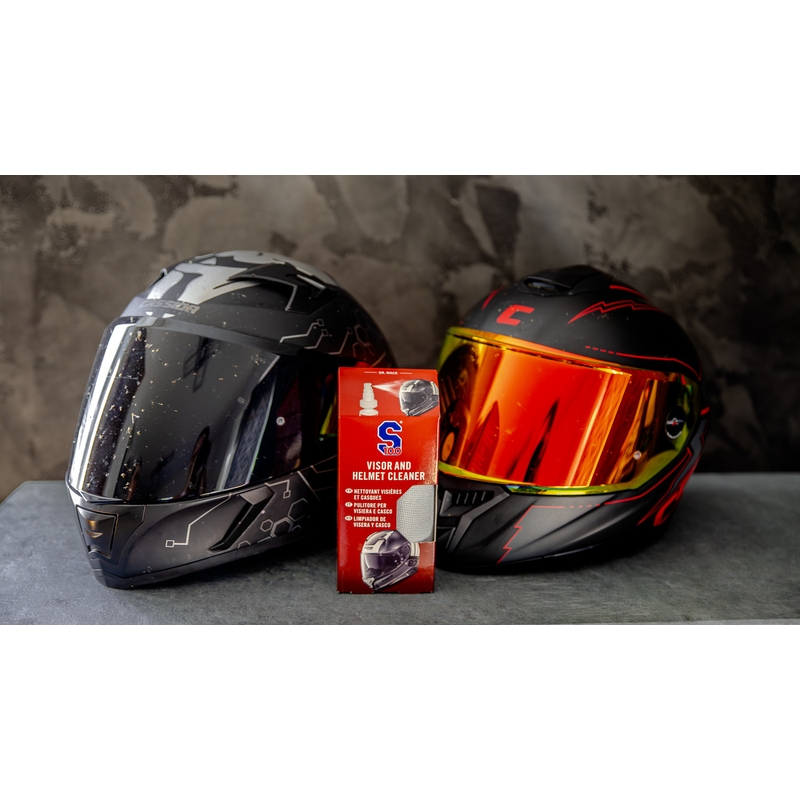 Čistač vizira i kacige S100 s krpom od mikrovlakana - Visor &amp; Helmet Cleaner 100 ml