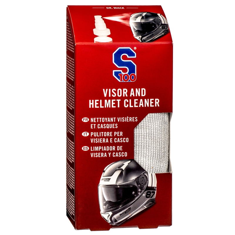 Čistač vizira i kacige S100 s krpom od mikrovlakana - Visor &amp; Helmet Cleaner 100 ml