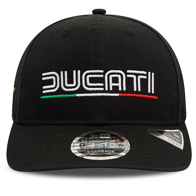 Ducati Meccanica kapa s vintage logotipom, crna rasprodaja