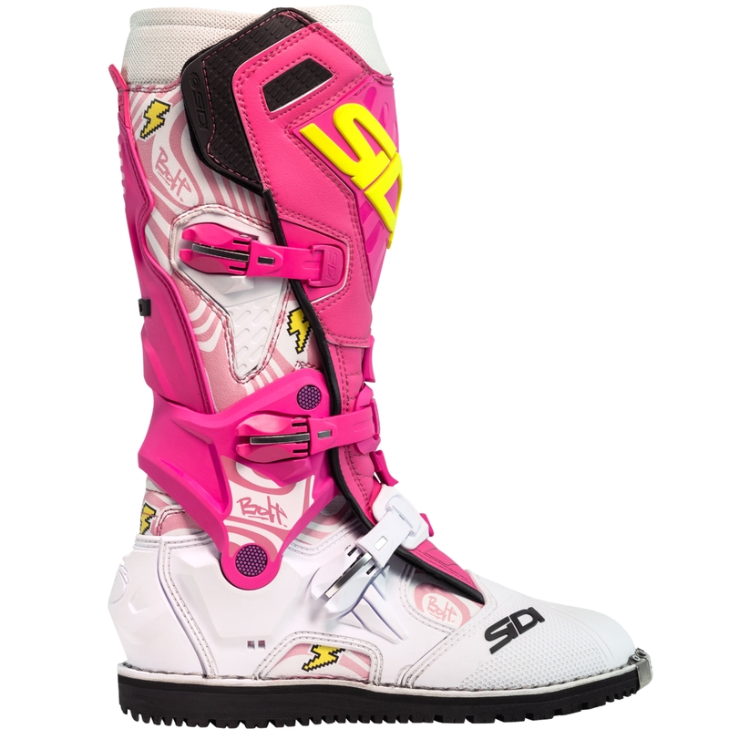 Motociklističke čizme SiDi Crossair HD End BB001 ružičasto-bijele