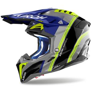 Motokros kaciga Airoh Aviator 3 Hima plava sjajna