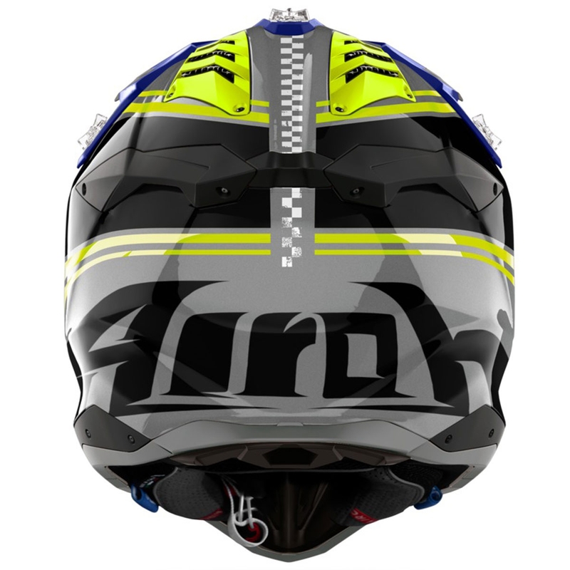 Motokros kaciga Airoh Aviator 3 Hima plava sjajna
