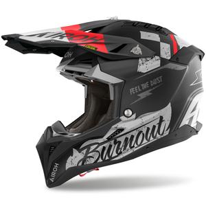 Airoh Aviator 3 Burnout motocross kaciga crna mat