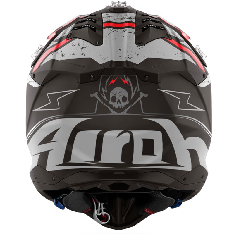 Airoh Aviator 3 Burnout motocross kaciga crna mat