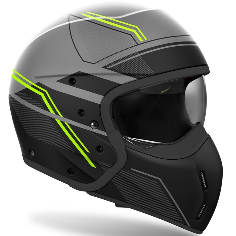 Modularna motociklistička kaciga Airoh J110 Slim mat žuta