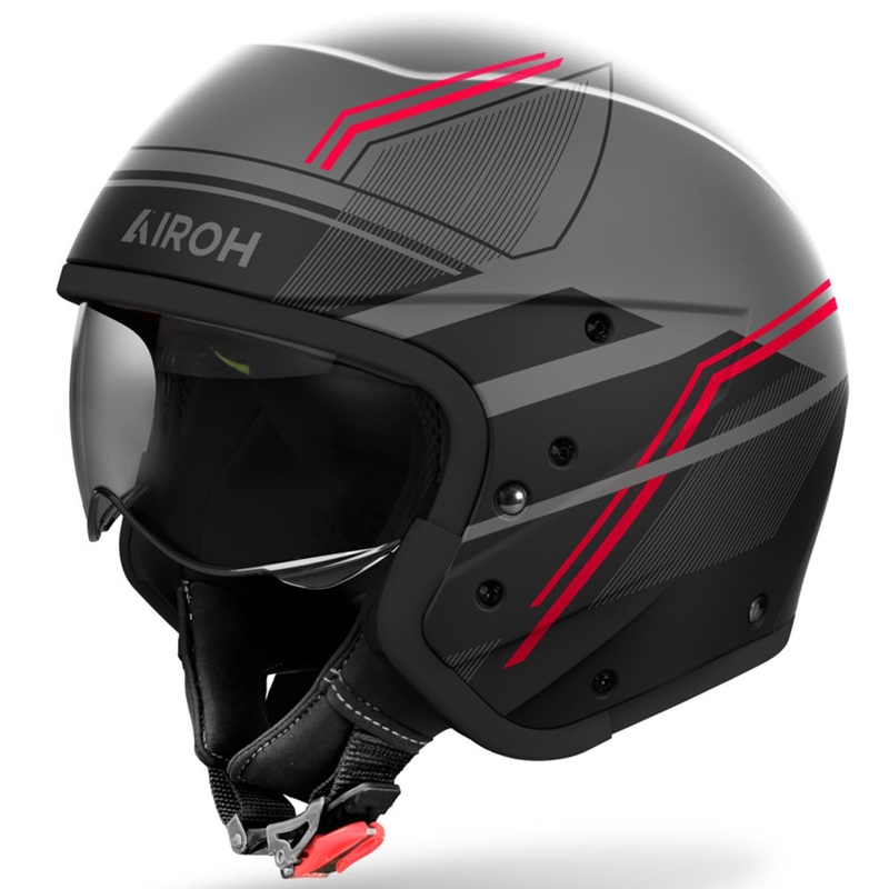 Modularna motociklistička kaciga Airoh J110 Slim mat crvena