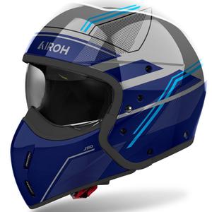 Modularna motociklistička kaciga Airoh J110 Slim, sjajno plava