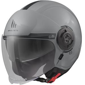 Otvorena motociklistička kaciga MT Viale SV S Jednobojna siva sjajna