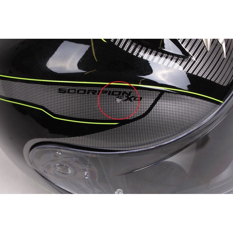 Preklopna motoristička kaciga Scorpion EXO-3000 Stroll crno-fluo žuta - II. kvaliteta