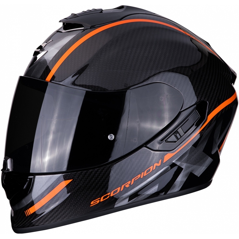Scorpion EXO-1400 Carbon Air Grand integralna kaciga crno-narančasta