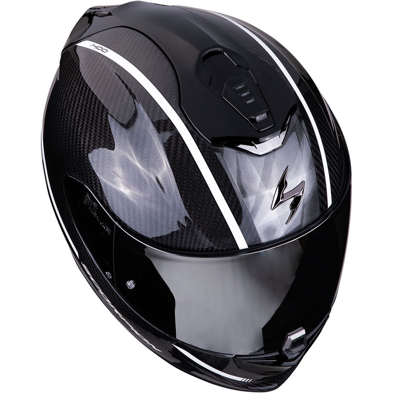Scorpion EXO-1400 Carbon Air Grand kaciga za cijelo lice crno-bijela rasprodaja